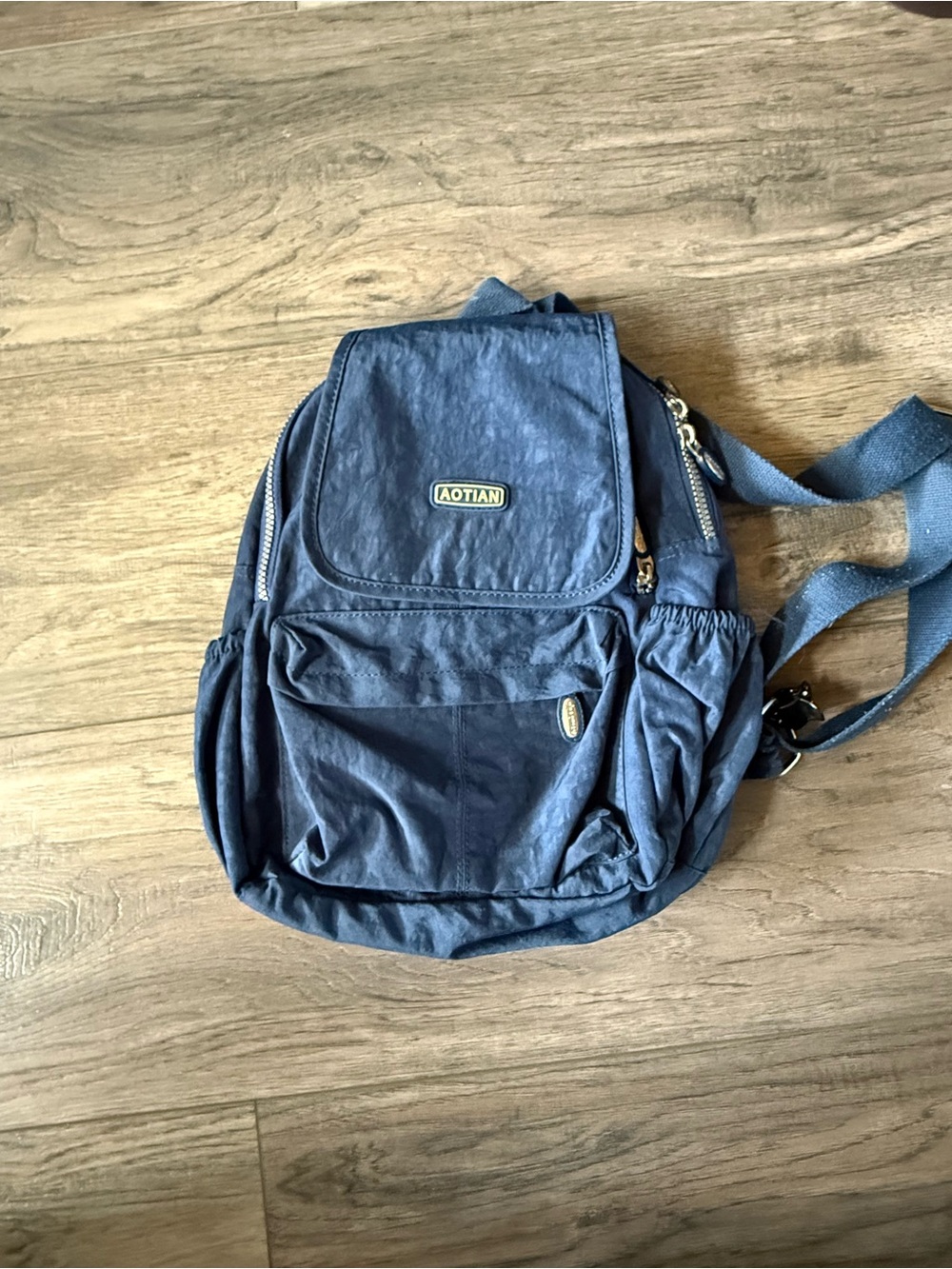 Navy Casual Women's Backpack with Front Pocket